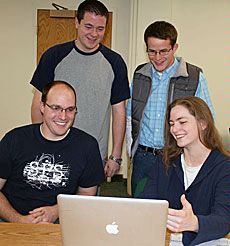 USU's Society of Physics Students chapter officers