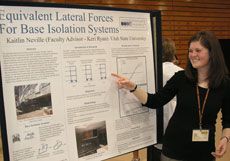 USU undergrad researcher Kaitlin Neville
