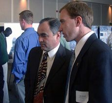 Rep. Craig Buttars with USU student