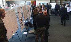 Students in exhibition room