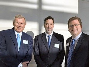 The Arrington gift presentation with Steven E. Snow, Joseph P. Ward and Reid L.Neilson