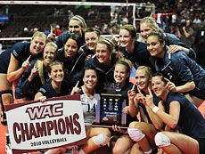 Aggie Spikers Sweep No. 3 Hawai’i to Win WAC Tournament
