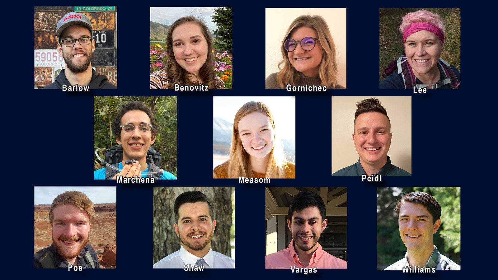 Science minigrant recipients
