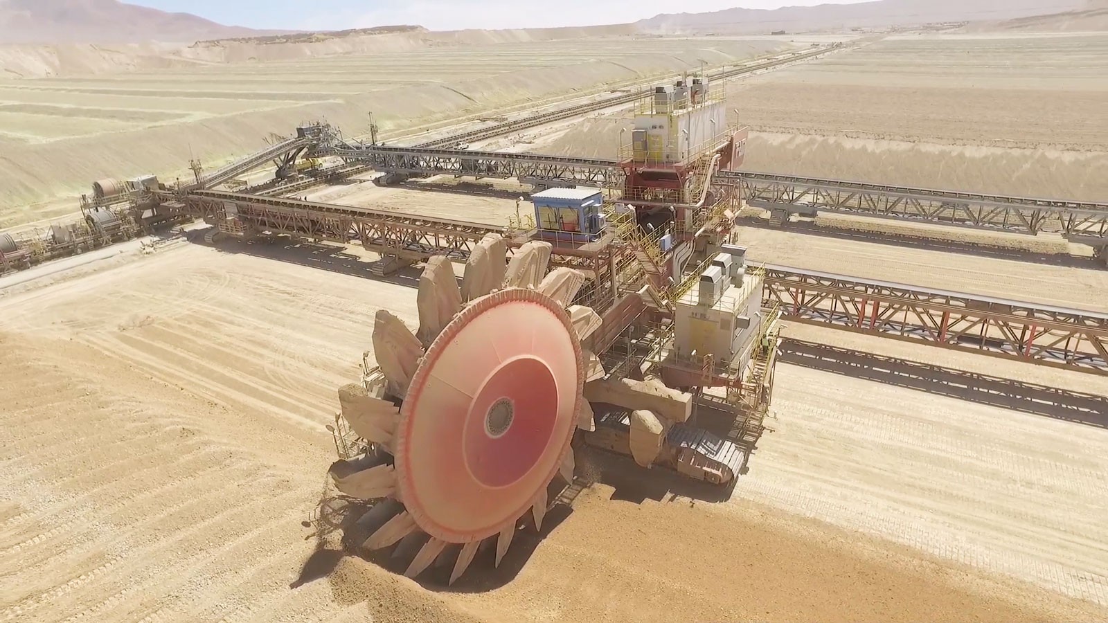 A massive mining bucket wheel.