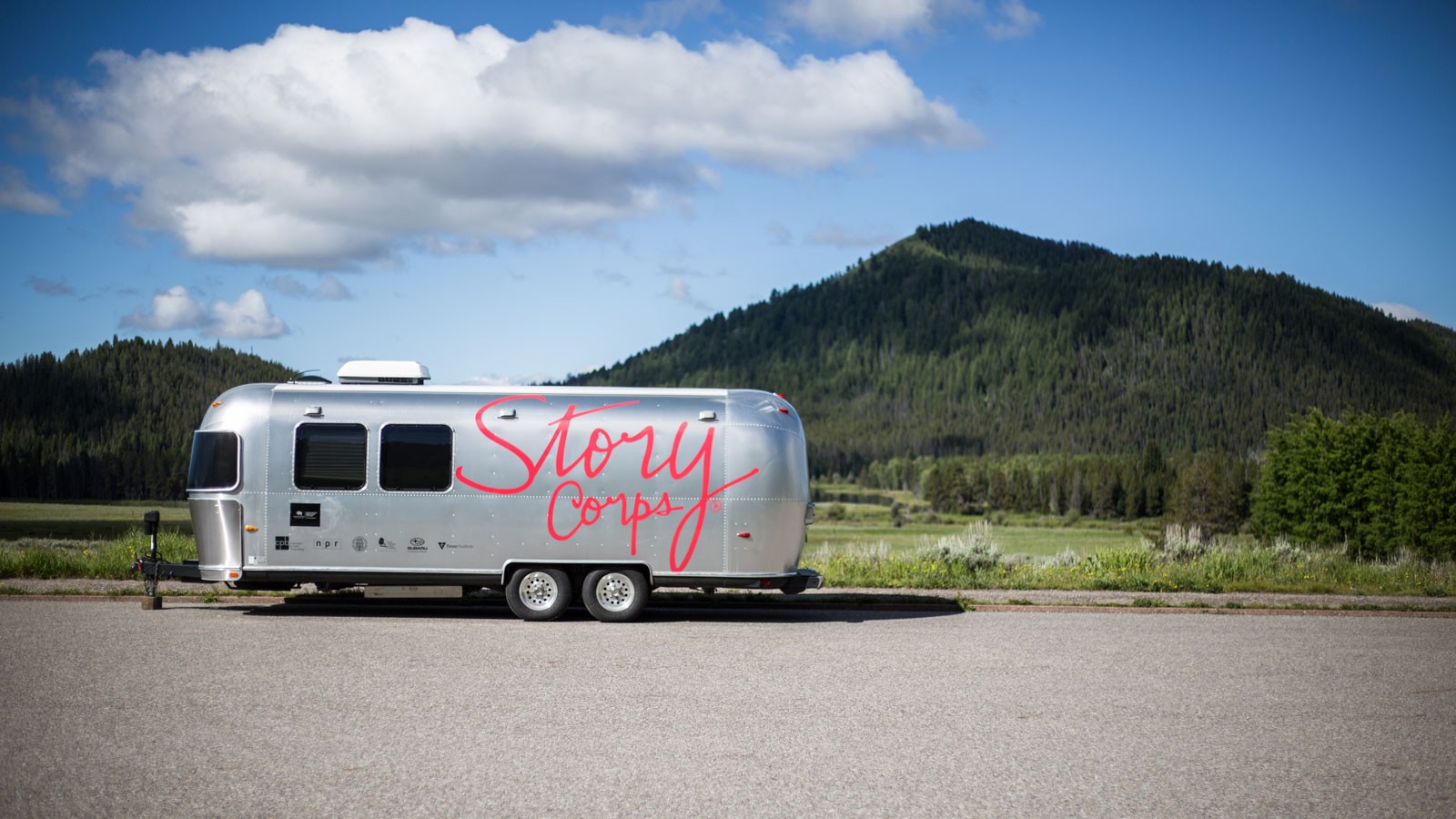 A trailer with a Story Corps logo.