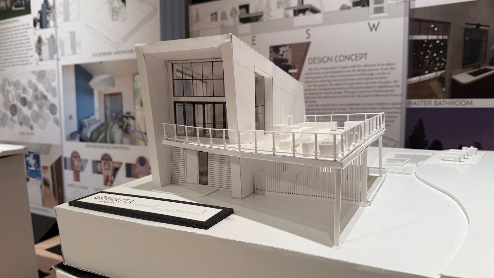 A model of a house.