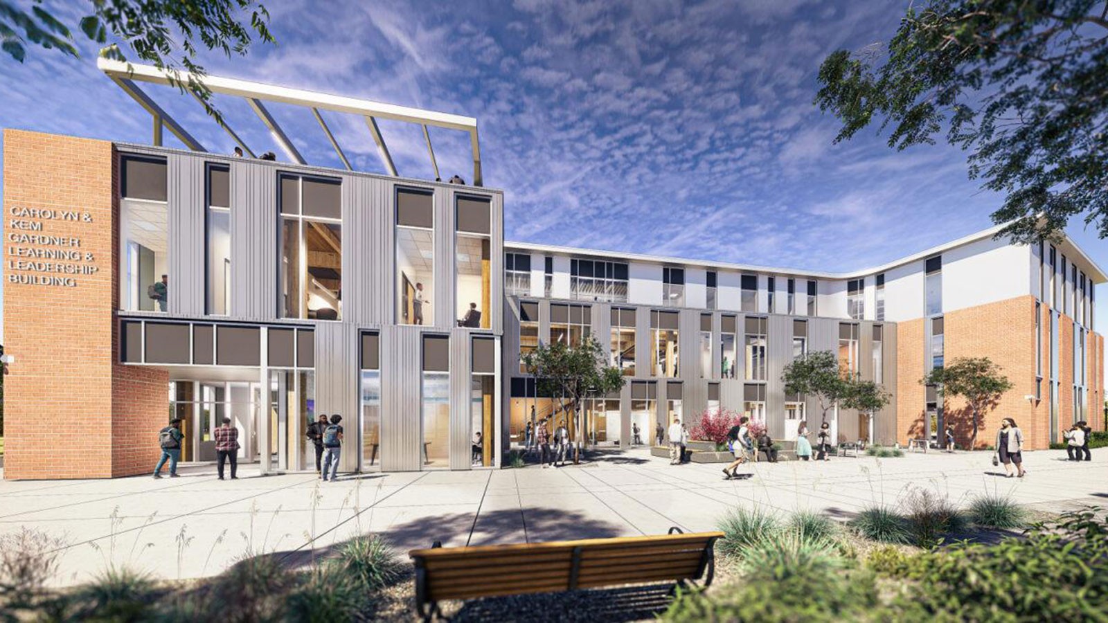 A computer rendering of a building.