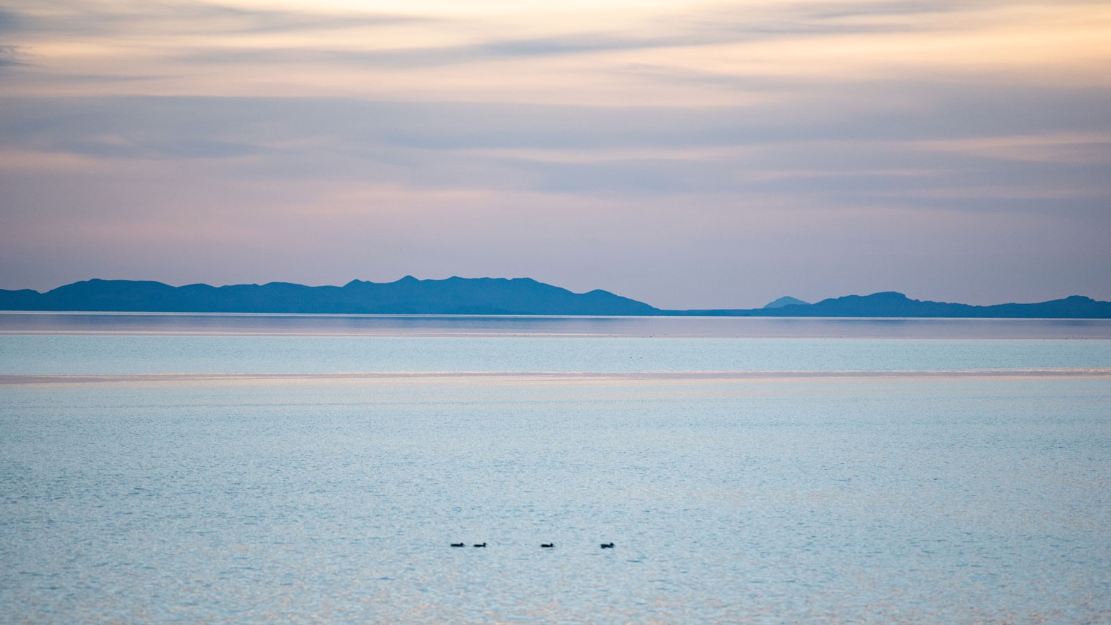 The Great Salt Lake.