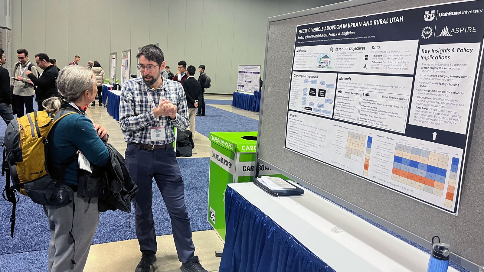 Patrick Singleton presenting research