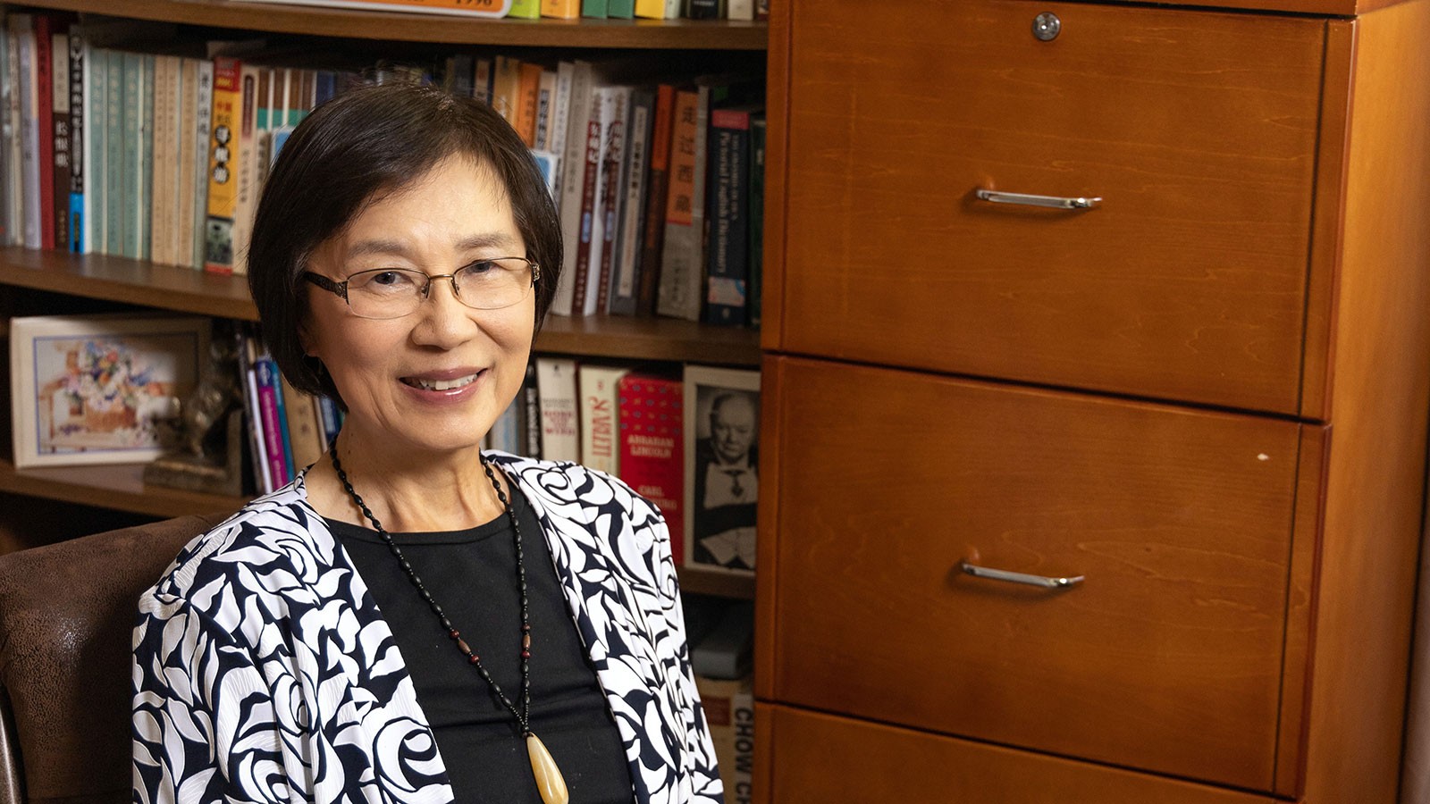 Zhida Song-James poses for a photograph.