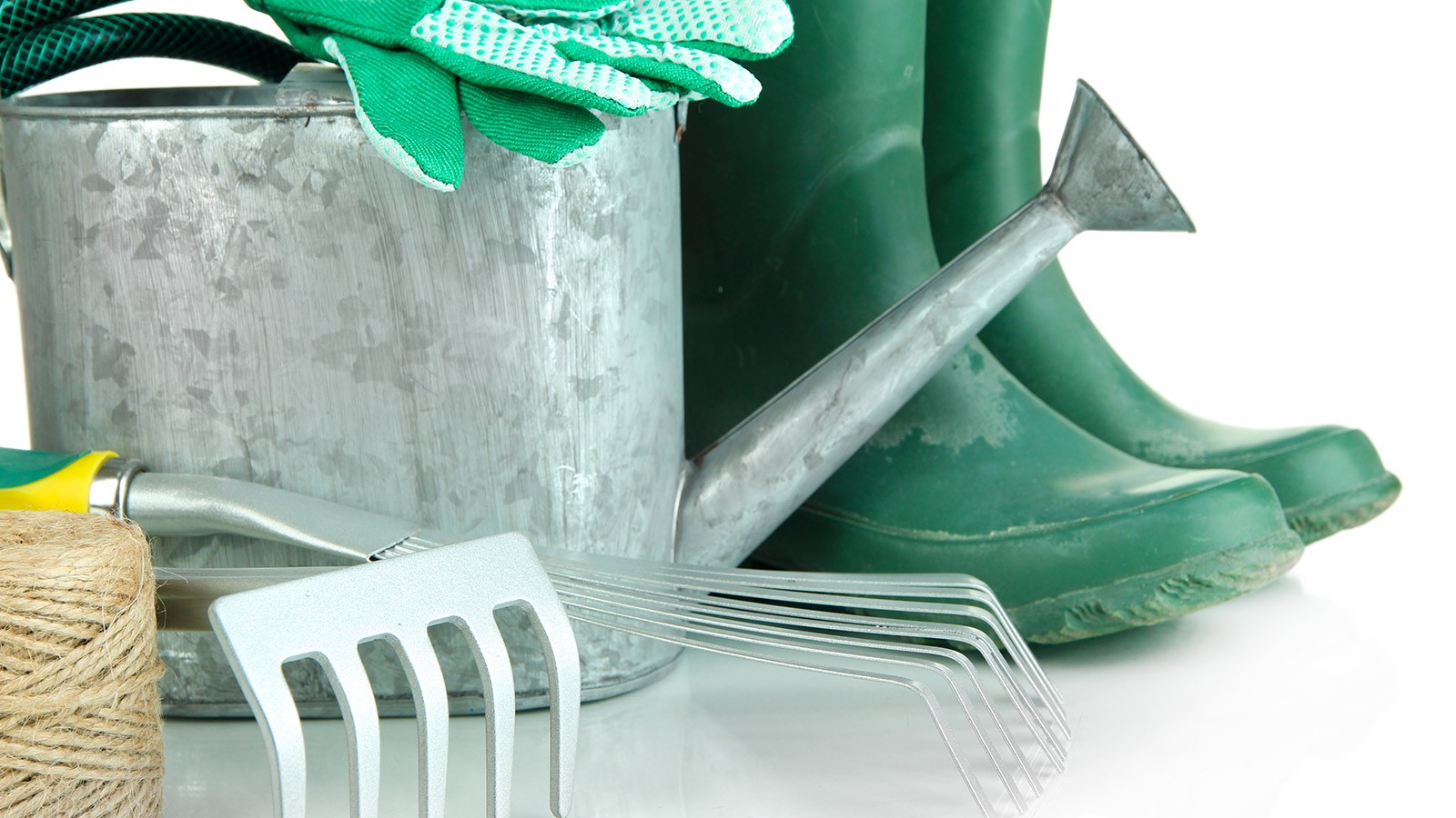 Gardening tools gathered together.