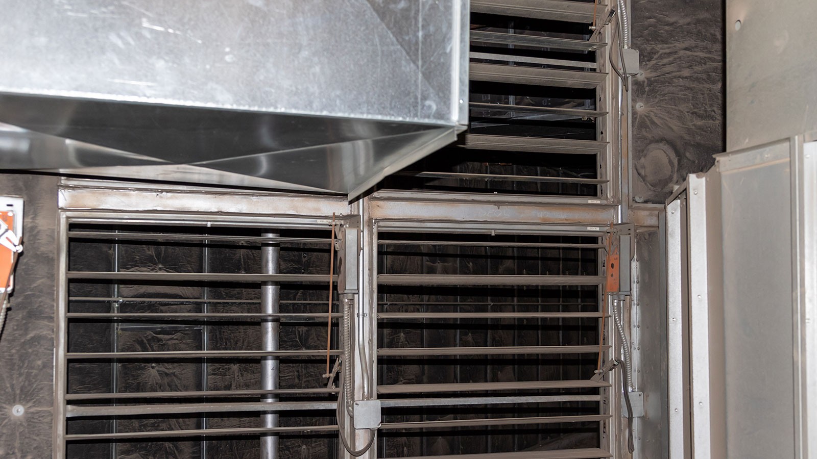 HVAC system in Merrill-Cazier Library's basement.