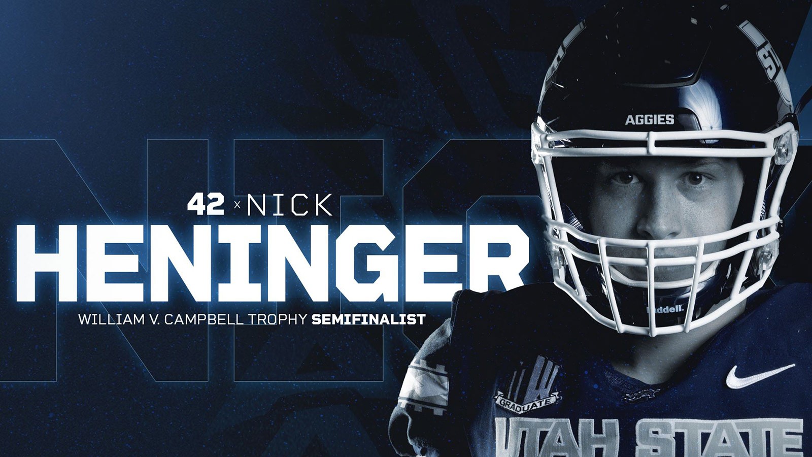 Utah State grad senior defensive end Nick Heninger.