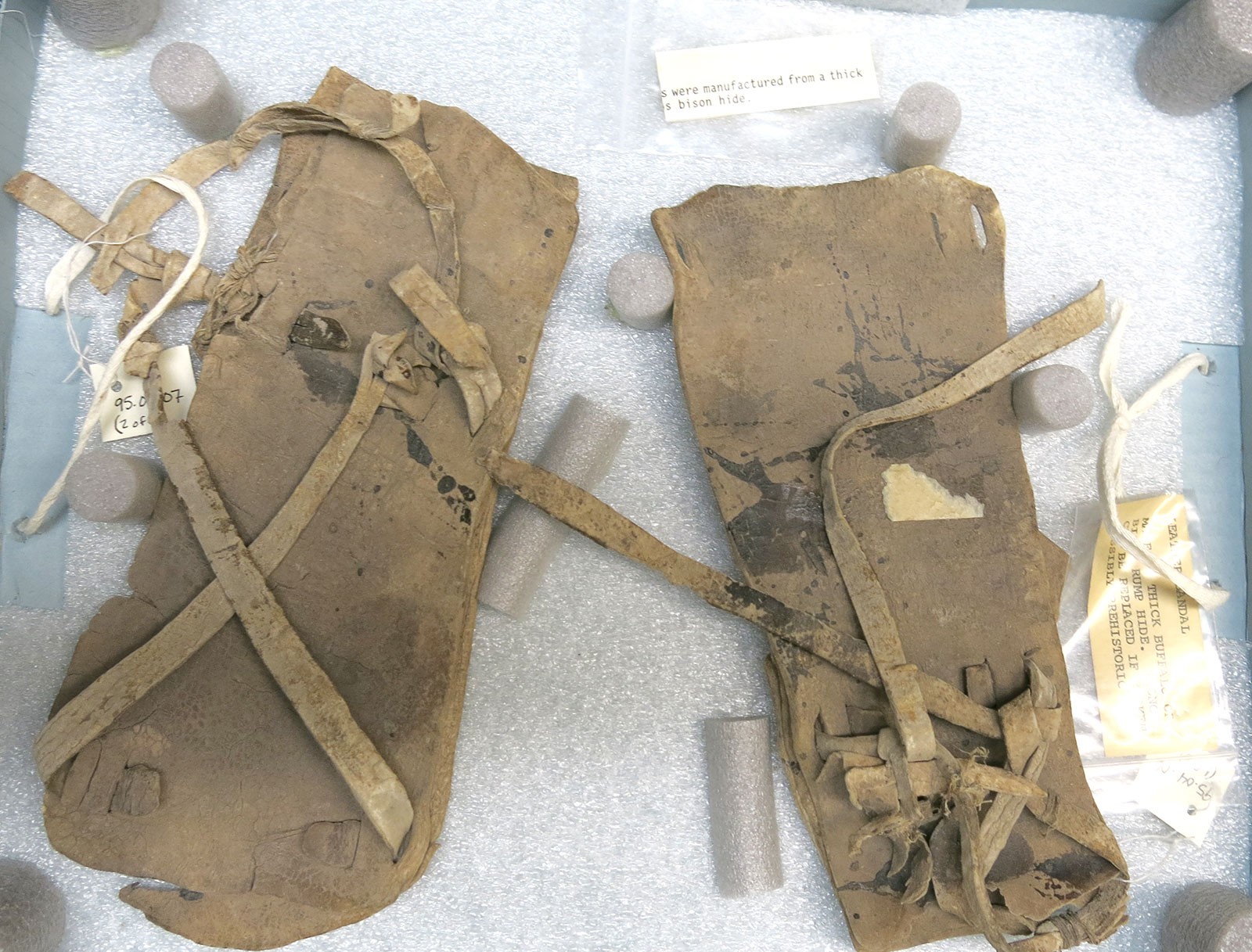 Sandals from the Museum of Anthropology collection.