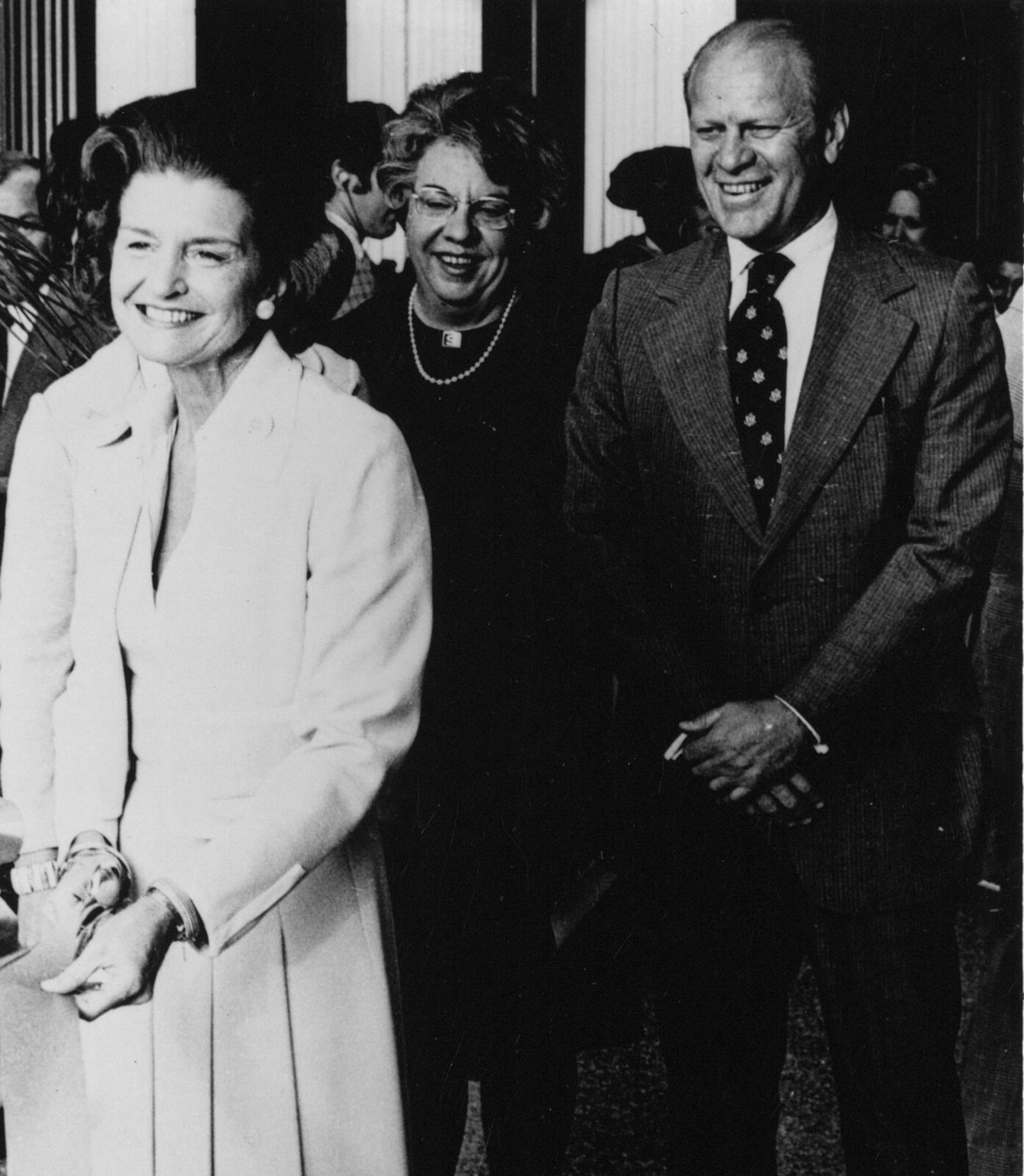 First Lady of the United States, Betty Ford with her husband, Gerald Ford, in 1974.