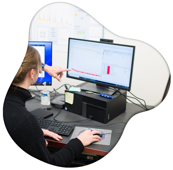 Viewing analytics on a computer