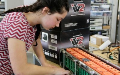 Heidi incorporating batteries from used electric vehicles.