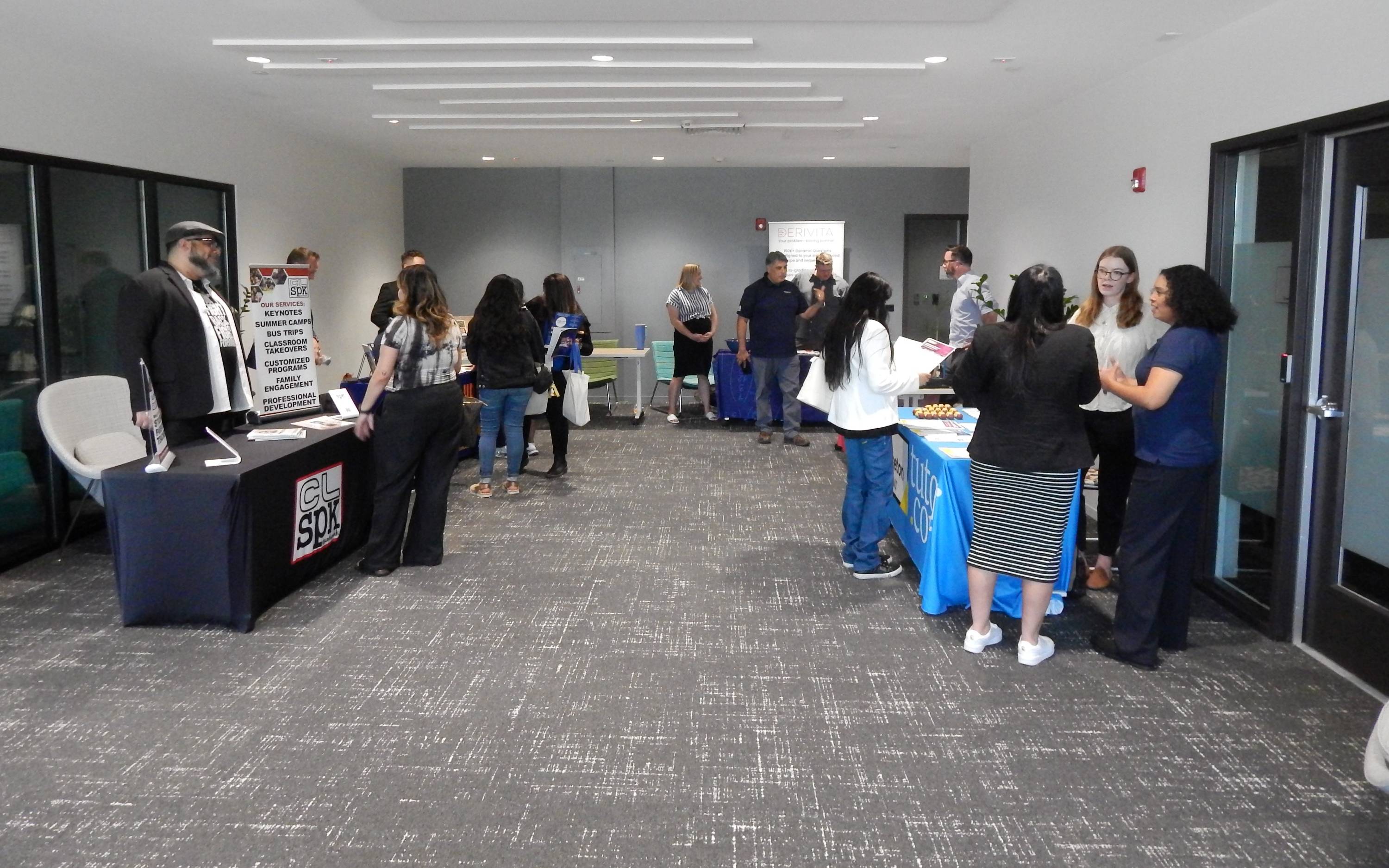 a hall at the vendor fair