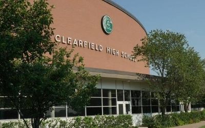 Exterior of Clearfield High School.