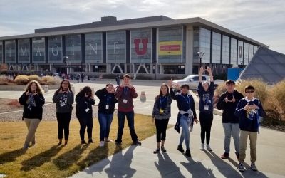 GEAR UP students touring a university.
