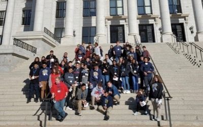 GEAR UP scholars visit the Utah state capitol.