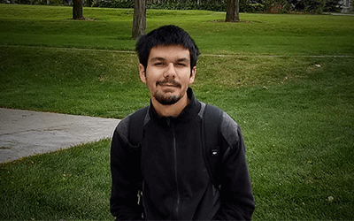 Former APA student Misael Nava and GEAR UP alum is now a first-generation college student at USU