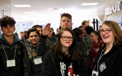 Clearfield High School visits USU in November 2018.
