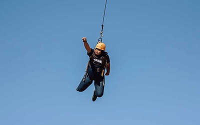 Ute student participates in challenge course at USU