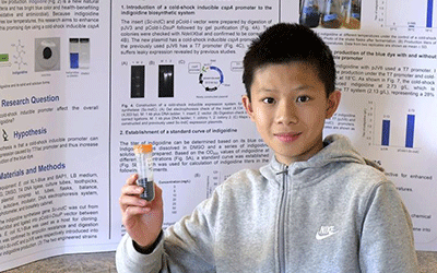 Gary Zhan advances to national science fair competition