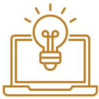 lightbulb with laptop