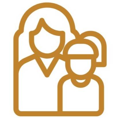 mother and daughter icon