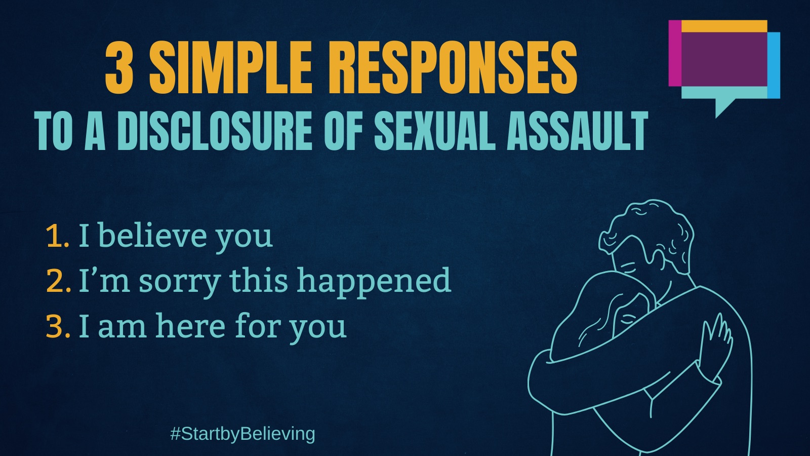 infographic about sexual assault response